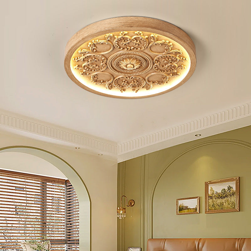 Low-Profile LED Overhead Light 13 in White Dimmable Remote Ceiling Fixture for Bedroom Modern Minimalist Living Room Hallway Low Ceilings