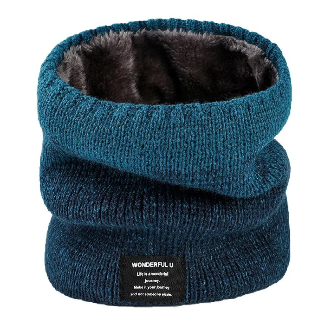 Fleece-Lined Knit Neck Warmer for Cold Weather Protection | Winter Scarf Gaiter for Men & Women | Thermal Neck Wrap for Outdoor Activities