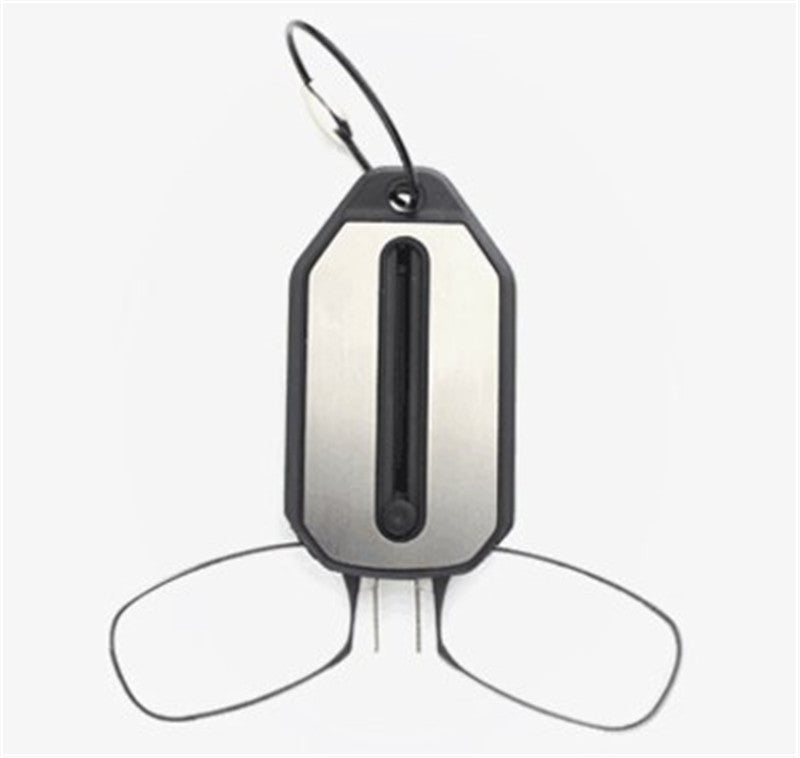 Compact Keychain Reading Glasses with Portable Folding Frame in Protective Case for Vision Magnification on the Go