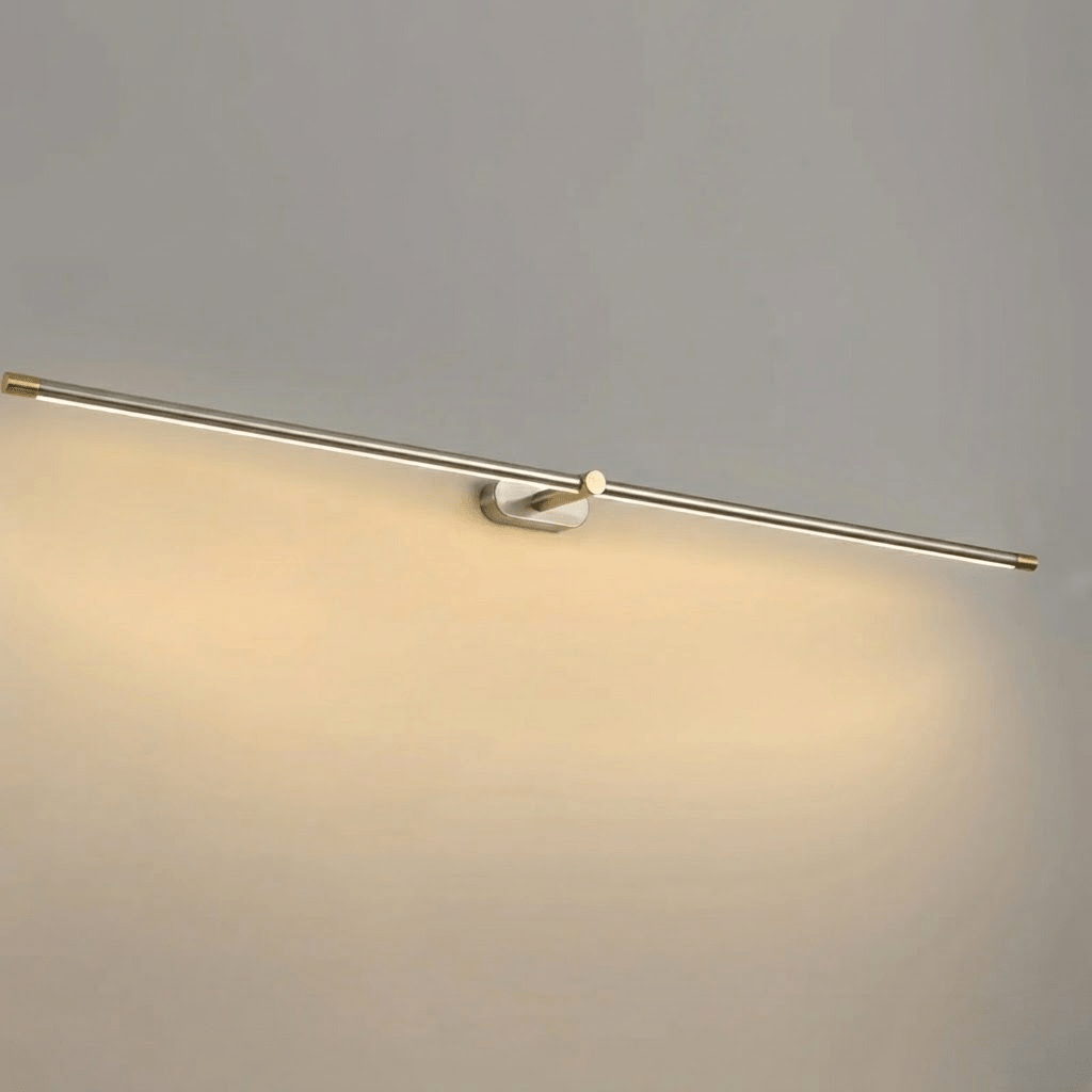 Linear LED Bathroom Vanity Light Fixture 27-50 Inch Metal Wall Sconce for Mirror Black Gold Brushed Nickel Warm Lighting Powder Room Dressin