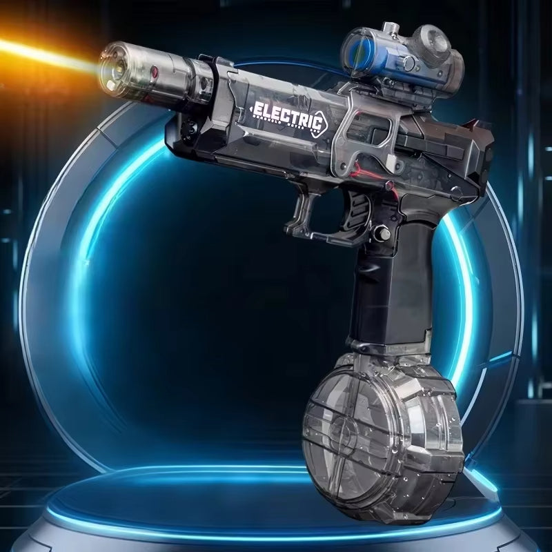 Ortekor Aqua Blaster | Pistola de agua táctica con batería recargable por USB | Diseño ligero para épicas batallas de agua