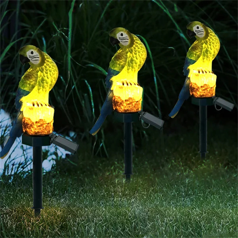 Estatua solar de jardín resistente a la intemperie con iluminación LED