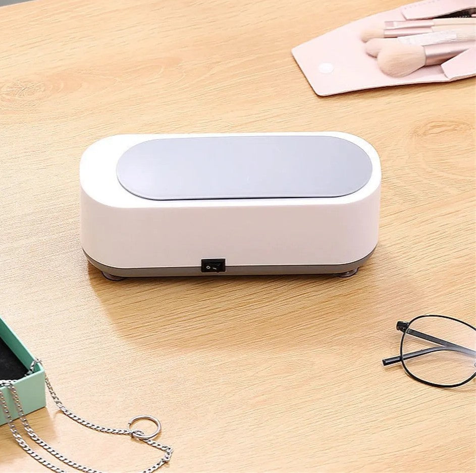 Ultrasonic Jewelry Cleaner for Rings Watches Eyeglasses Brushes at Home Gentle Sonic Wave Cleaning Machine for Delicate Items Small Personal