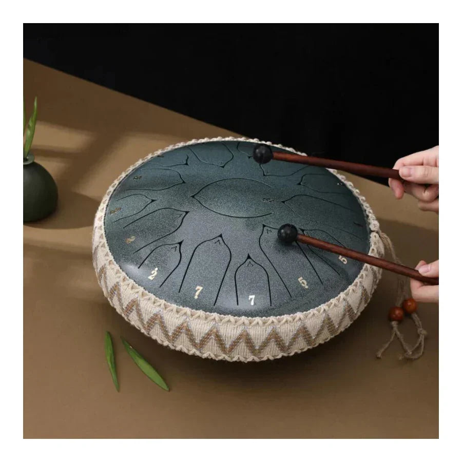 Steel Percussion Drum for Yoga Relaxation Mindfulness Practice Breathing Exercises Therapeutic Sound Instrument Handheld Design Home Studio