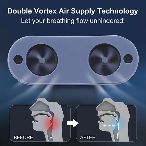 Portable Sleep Apnea Relief Device Anti-Snoring Nasal Airway Support System for Travel Home Bedroom USB Rechargeable Silicone Soft Ear Clips