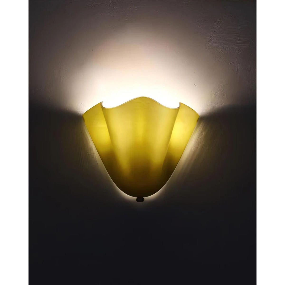 Dual-Socket Sconce Light with Textured Glass Shade in Warm Tones for Entryways & Powder Rooms