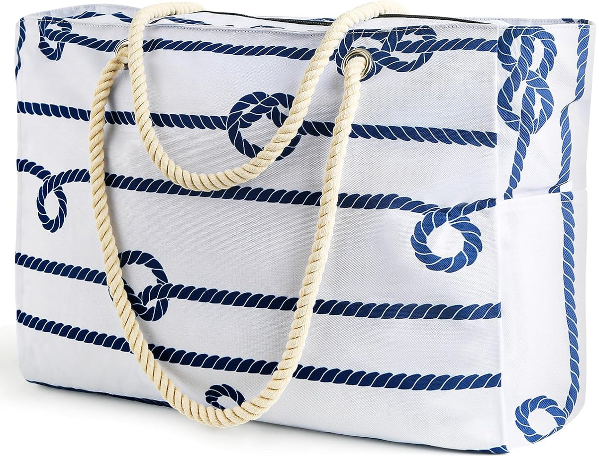 Escapada Costera | Bolso de playa grande e impermeable con diseño a prueba de arena | Tote versátil para aventuras familiares al aire libre