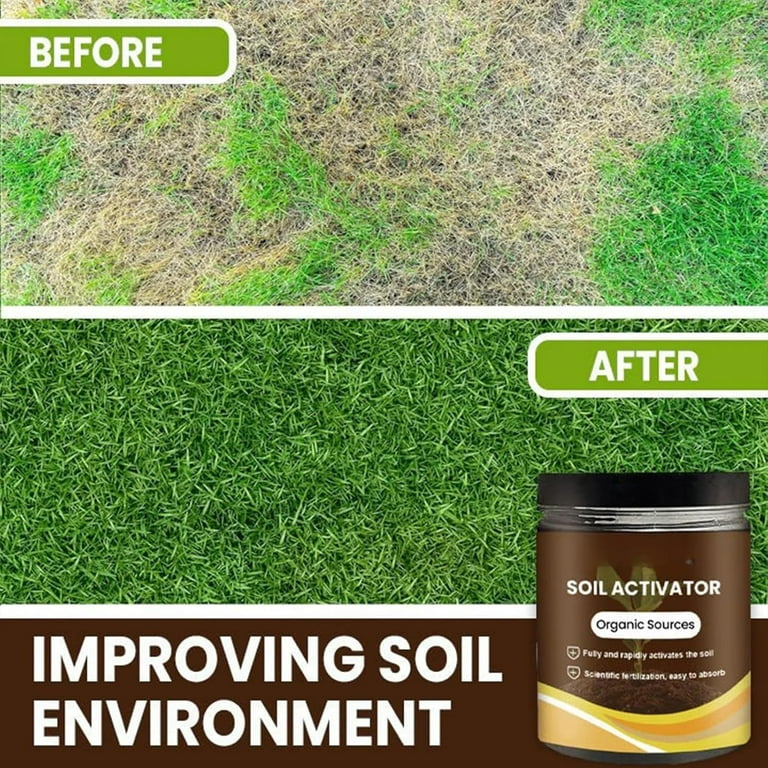Humic Acid Soil Conditioner for Lawns, Gardens & Plants – Organic Root Booster & Nutrient Enhancer for Vegetables, Flowers, Trees & Grass