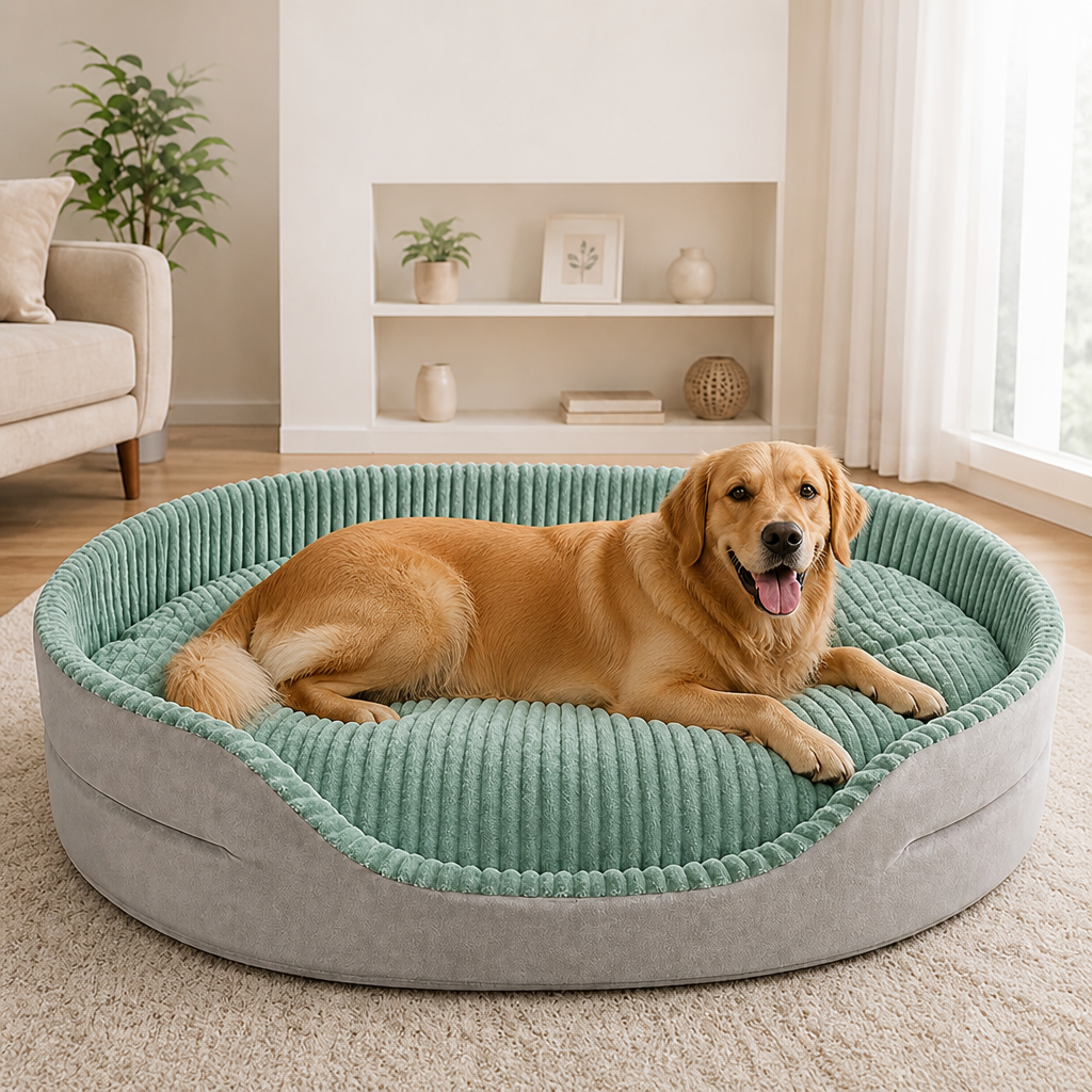 Ortekor Thickened Orthopedic & Breathable Plush Dog Bed (Removable Cover)