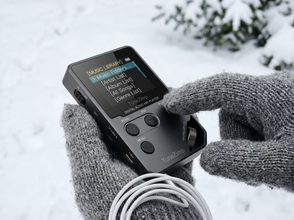 Ortekor TuneZimp | Reproductor MP3 Bluetooth con 50 horas de batería | Reproductor de música portátil para un disfrute ininterrumpido