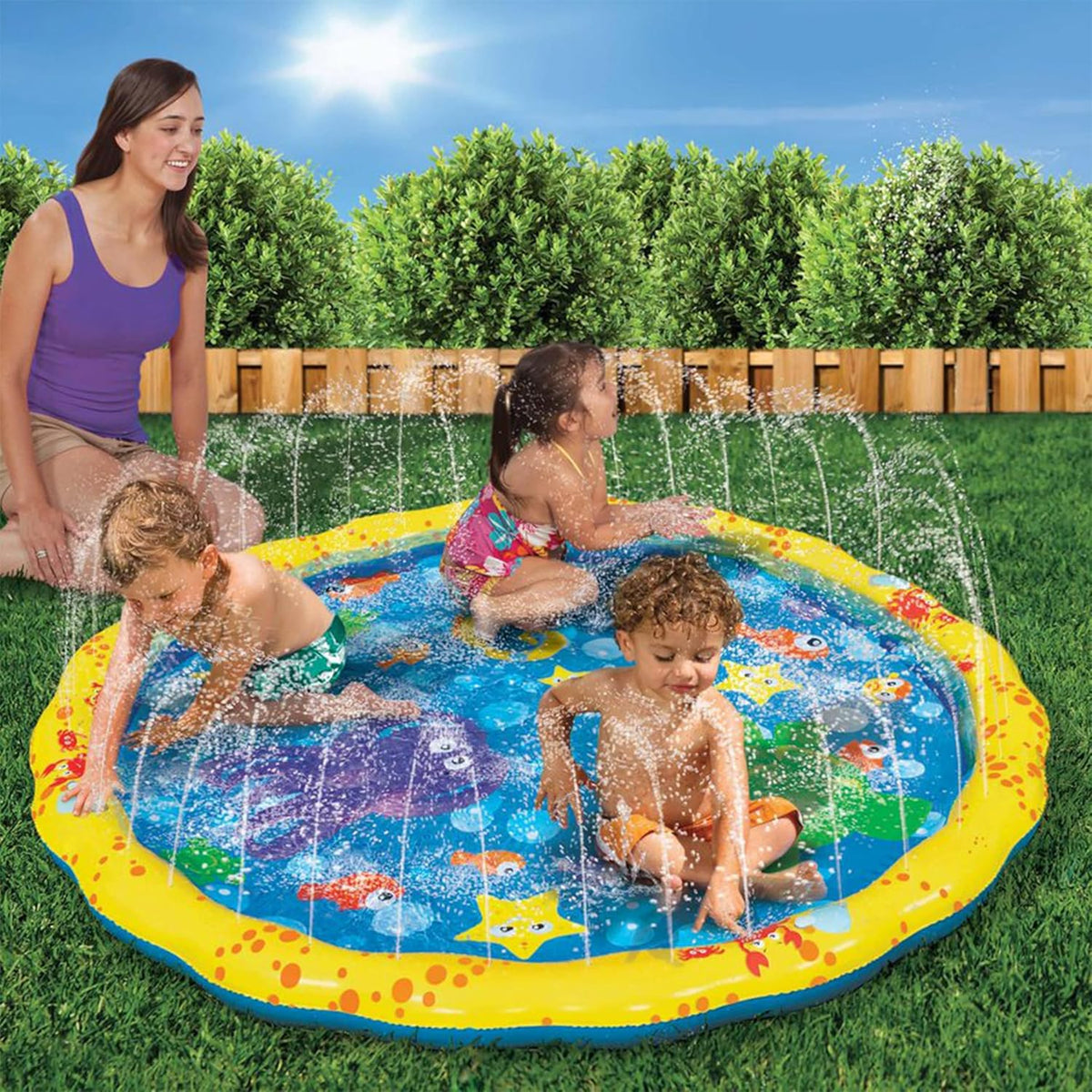 Ortekor Splash Mat for Kids | Water Play Mat with Easy Setup | Fun Summer Activity for Backyard