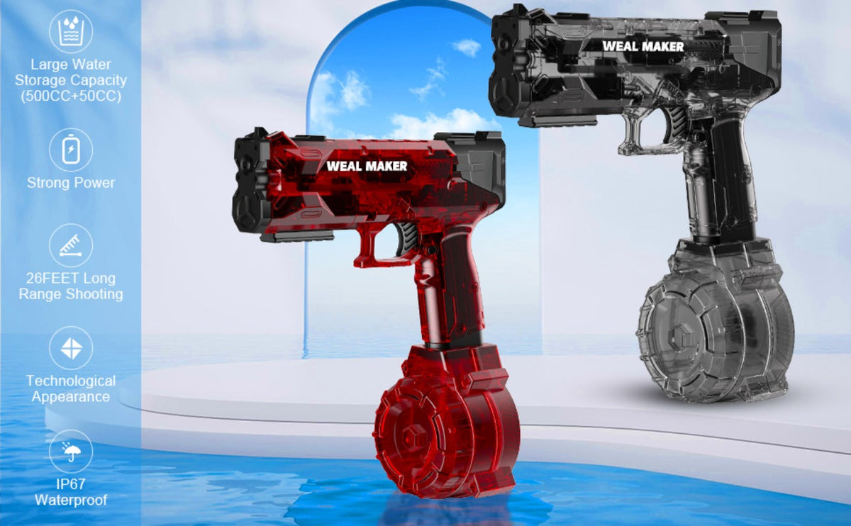 Ortekor SplashStorm | Electric Water Gun with Long Range & Large Capacity | Fun Water Battles for Kids