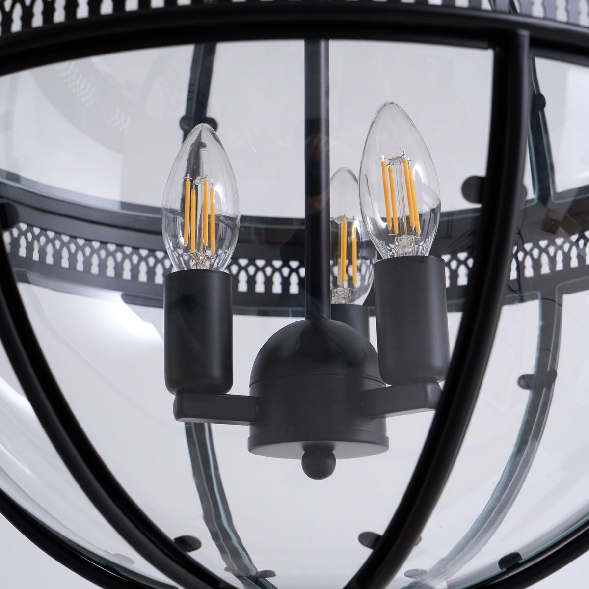 Lámpara de techo con pantalla de cristal esférica, casquillo E12, instalación cableada, luminaria colgante para mesa de comedor, isla de cocina, rincón de desayuno, estilo granja moderno