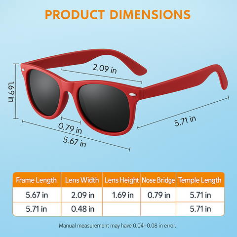 Gafas de sol polarizadas retro | Diseño clásico de los 80 con protección UV400 | Gafas elegantes para actividades al aire libre