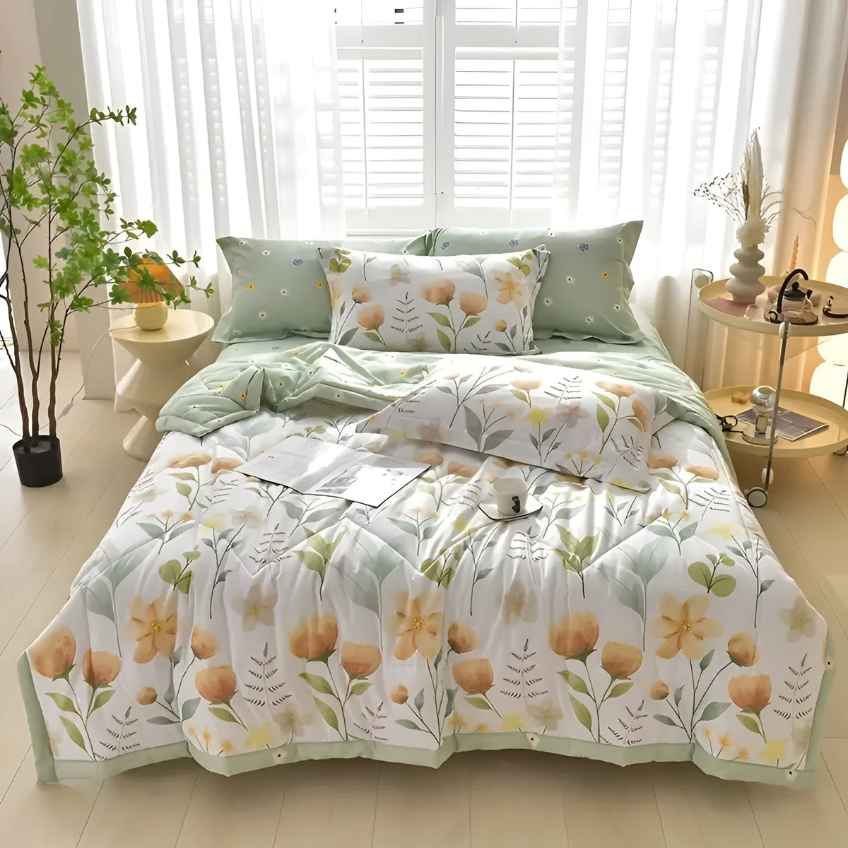 Cooling Blanket | Lightweight Cotton Blanket with Breathable Fabric | Comfortable Sleep for Hot Sleepers