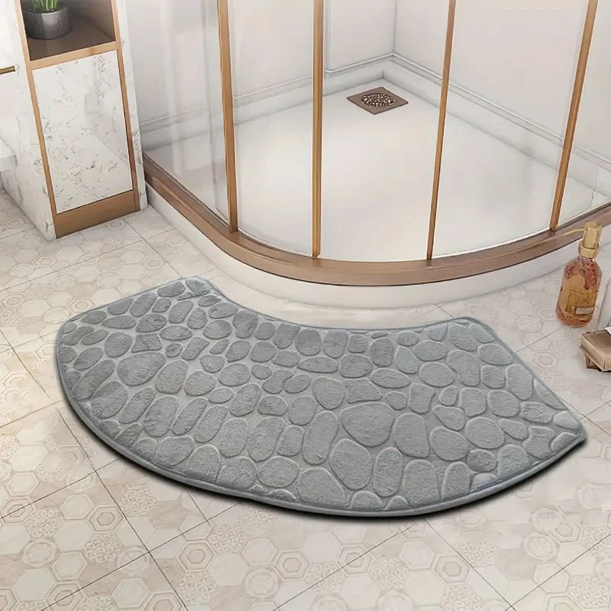 Alfombra de baño Calora: tejido suave, comodidad antideslizante