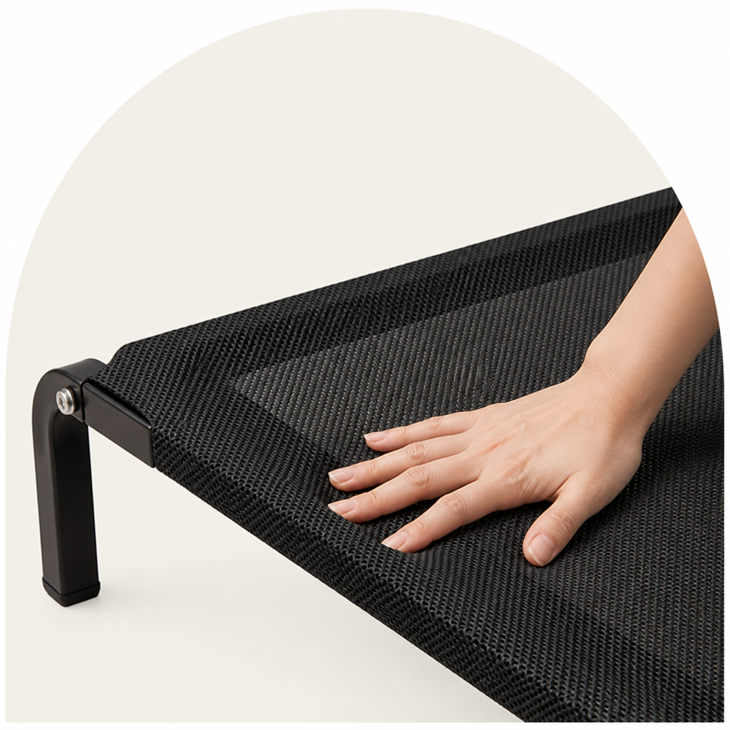 Ortekor Elevated Breathable Mesh & Canopy Dog Bed
