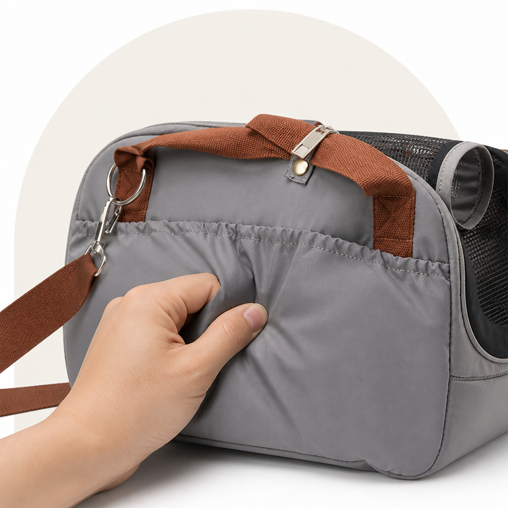 Ortekor Soft-Sided & Breathable Travel Carrier (Car Seat Compatible)