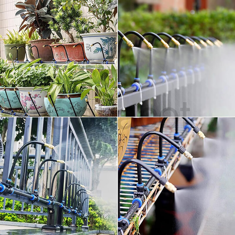 Irrigation Pro | Drip Irrigation System with Adjustable 360° Nozzles | Flexible Hose for Precise Watering in Gardens