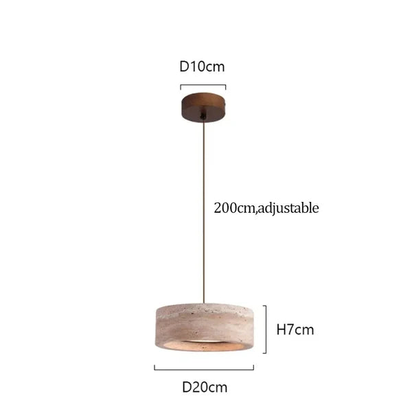 LUMENEST – Travertine Accent Pendant for Contemporary Homes