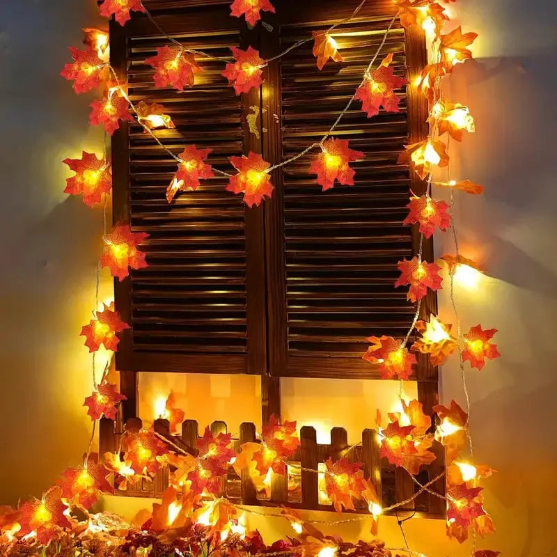 Guirnalda de luces AutumnAura - LED de bajo consumo, decoración de Halloween otoñal