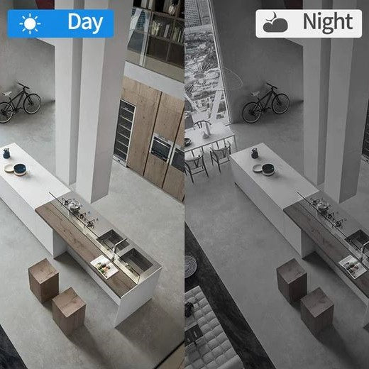 Cámara de seguridad WiFi compacta 1080p con visión nocturna