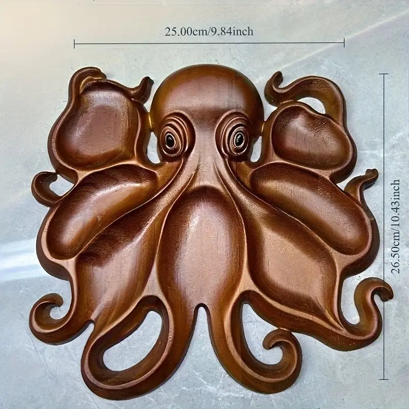 KrakenBoard™ - Rustic Octopus Charcuterie Platter