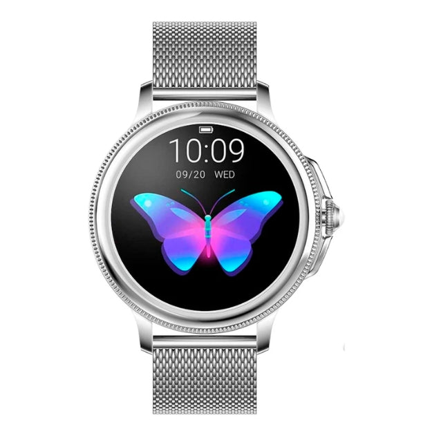 Relojes inteligentes con monitorización de salud, reloj inteligente premium para mujer con medidor de presión arterial y monitor de frecuencia cardíaca