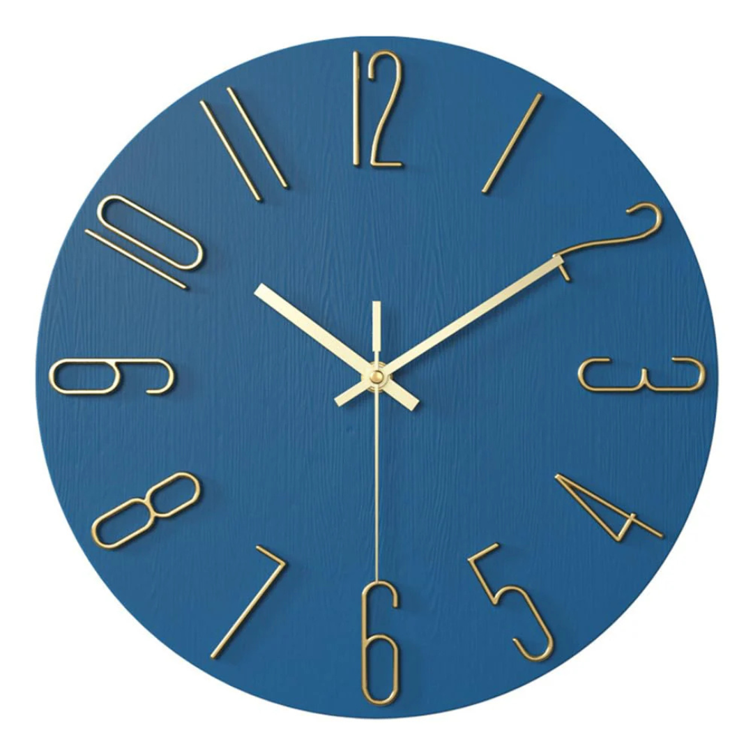 Modern Home Decor | 30 cm Silent Wall Clock with Minimalist Design | Elegant Timepiece for Any Space