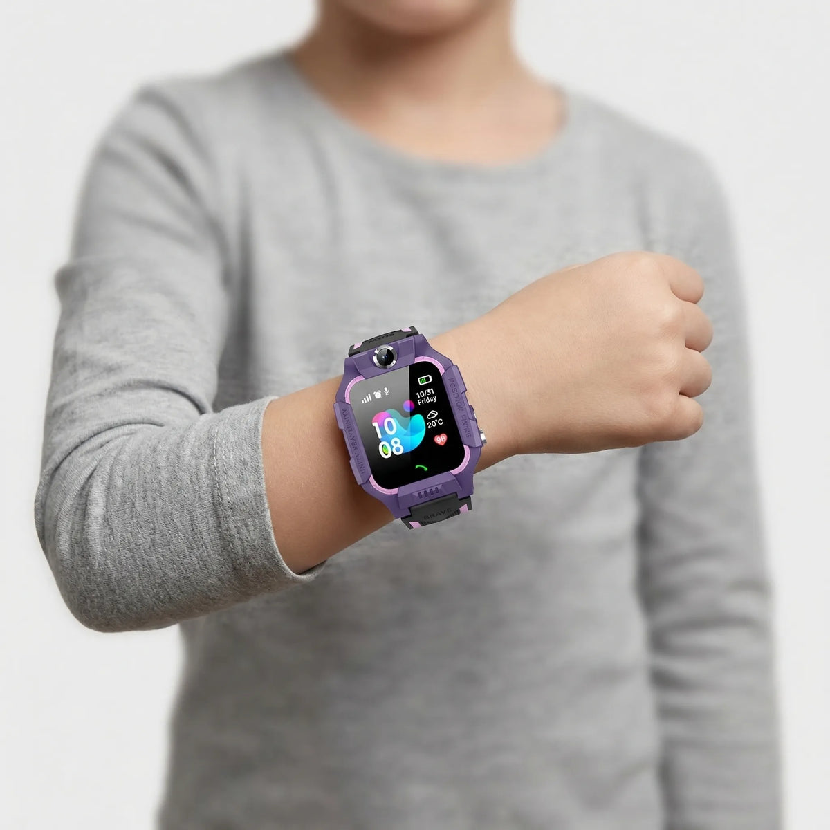 Kids GPS Smartwatch with Two-Way Calling, SOS Button & Real-Time Location Tracking for Boys & Girls