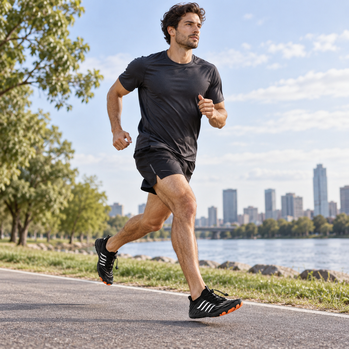 Zapatos de agua ligeros para senderismo, natación y trail running – Diseño minimalista flexible de secado rápido para hombres y mujeres, deportes anfibios
