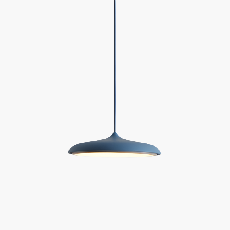 Slimline LED Disc Ceiling Light 10 in Black Metal Acrylic for Kitchen Island Dining Table Contemporary Scandinavian Minimalist Suspended Fix