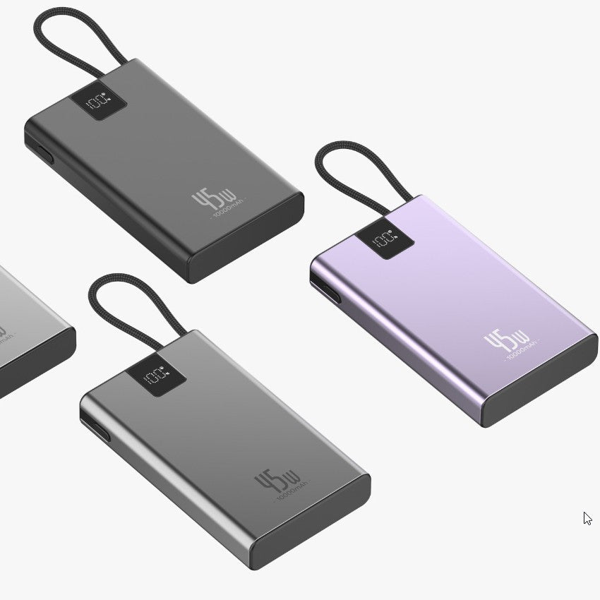 Cargador portátil | Batería externa de 10000 mAh con pantalla LED inteligente | Carga rápida para todos los dispositivos