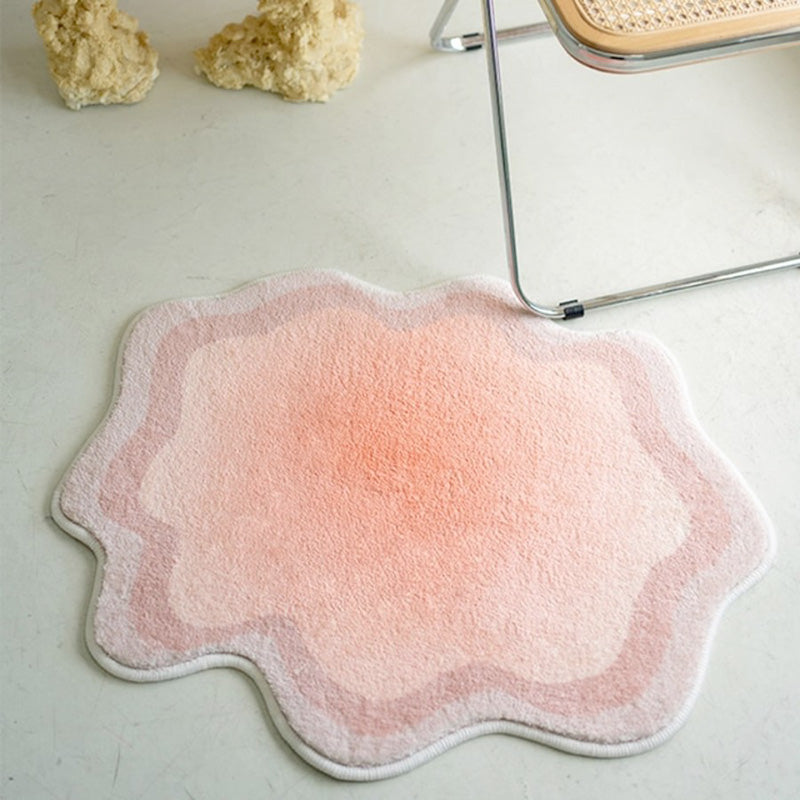 Soft Cloud-Shaped Area Rug in Pastel Colors for Bedroom, Kids Room & Nursery Decor | Non-Slip Plush Floor Mat