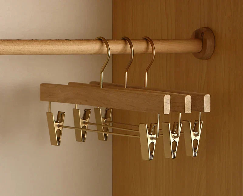 Wooden Suit Hangers with Trouser Bar – 1.6 Inch Wide Shoulder Cedar Coat Storage for Closet Organization