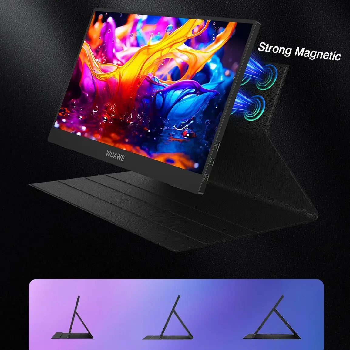 Monitor portátil para laptop, monitor de 14 pulgadas 1080P, monitor USB C HDMI para viajes y trabajo