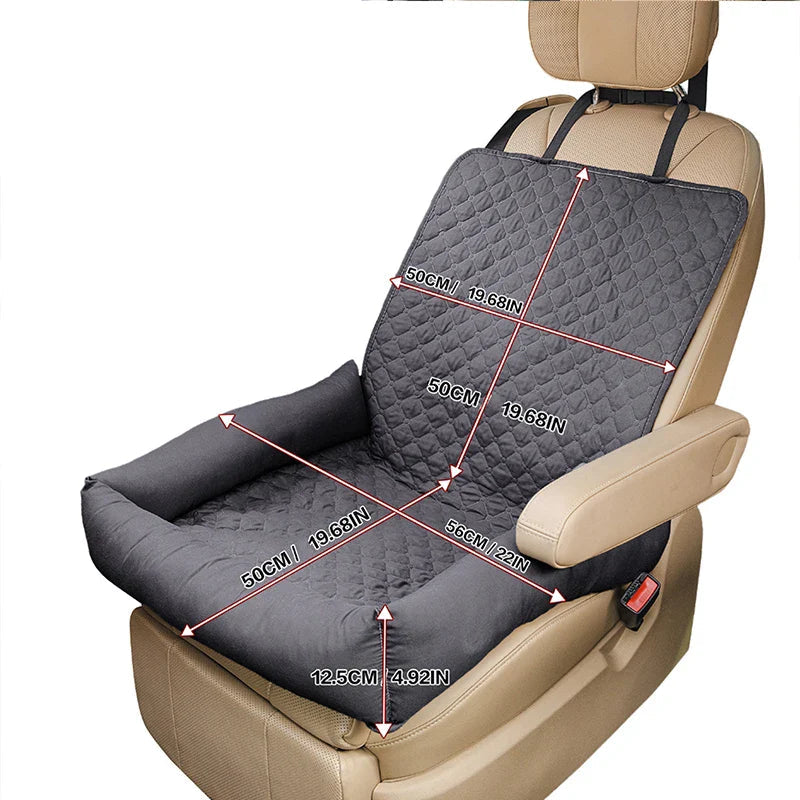 Pawmodo | Funda impermeable para asiento de coche para perros con protección antimanchas | Cama de viaje portátil para perros pequeños y medianos