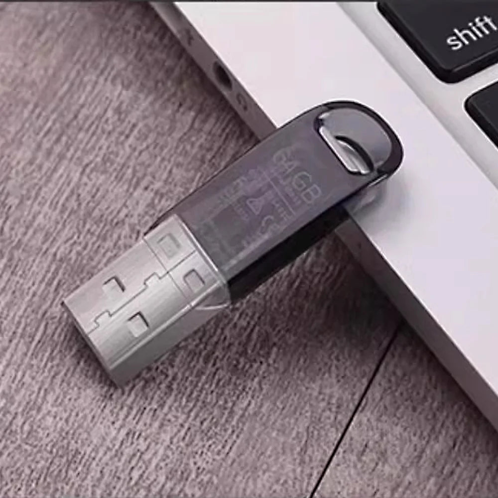 Secure Tech | Unidad flash USB cifrada y portátil con cuerpo de metal | Almacenamiento compacto para transferencia segura de archivos