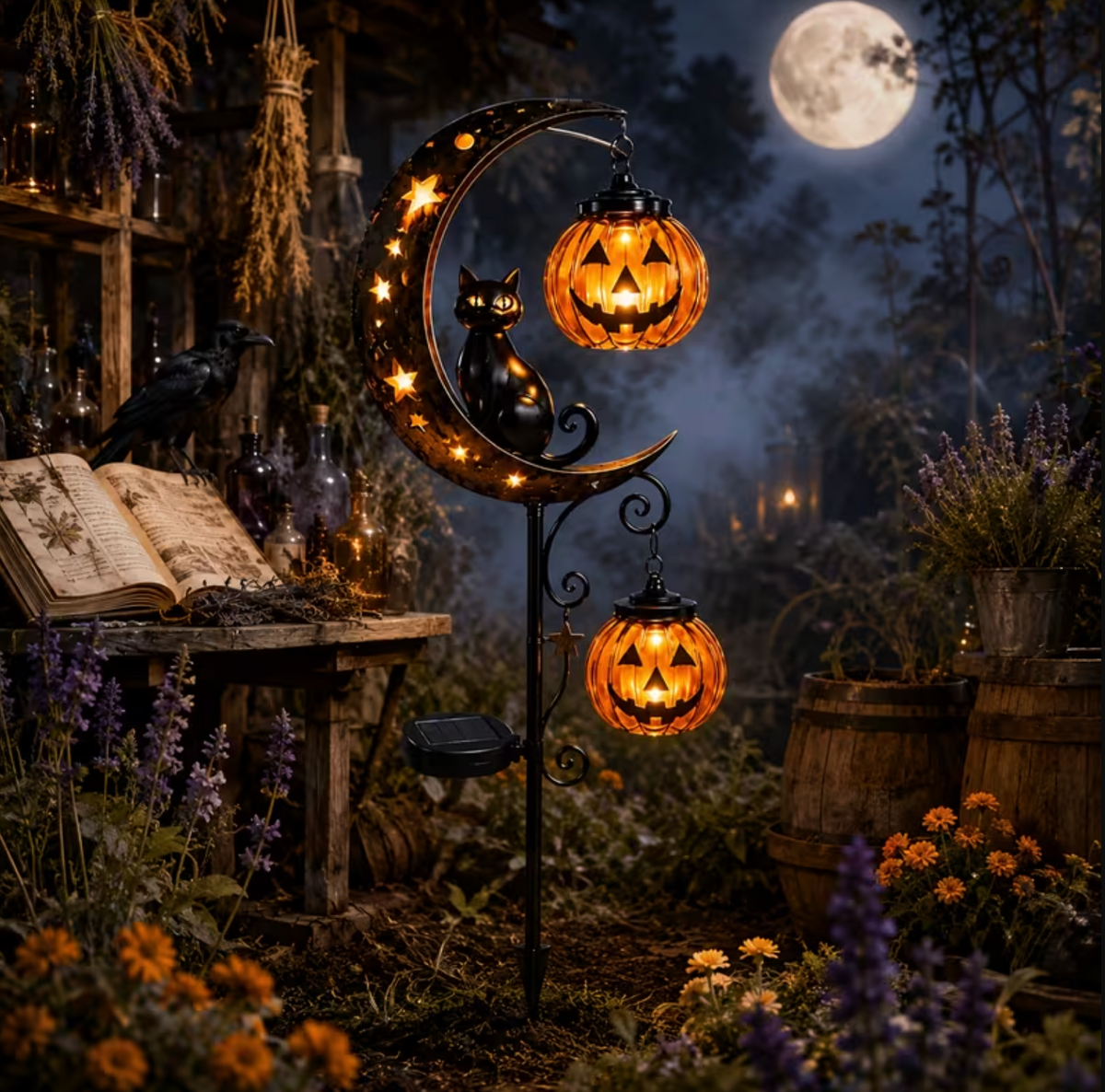 MoonWhisk™ – Halloween Garden Stake