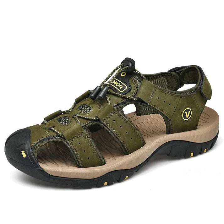 Men's Orthopedic Sandals with Arch Support & Cushioned Footbed – Slip-Resistant Walking Sandals for Everyday Comfort