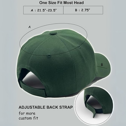 Stylish Adjustable Baseball Cap with Structured Design for Comfort