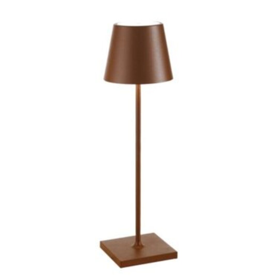 Rechargeable LED Touch Table Lamp with 3-Level Dimmer | Cordless Portable Desk Light for Indoor & Outdoor Use | IP54 Waterproof Metal Lamp