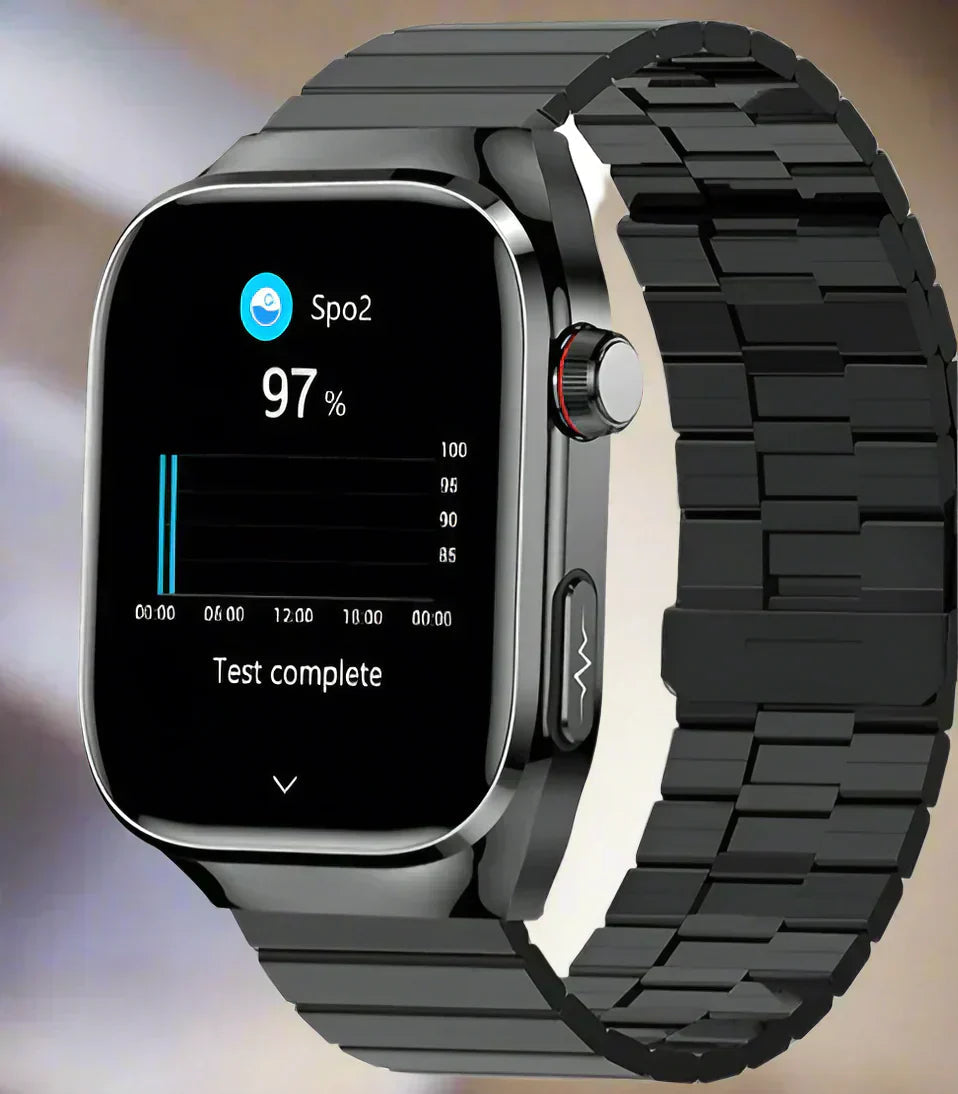 AeroPulse | Reloj inteligente con seguimiento avanzado de bienestar y conectividad Bluetooth | Diseño elegante para el monitoreo de la salud