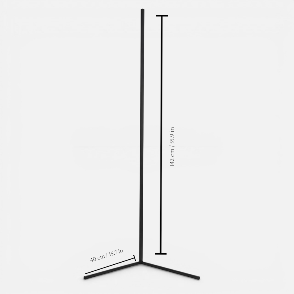 Dimmable Corner Floor Lamp with Remote Control – LED Mood Light for Living Room, Bedroom & Home Office – 3 Color Temperatures