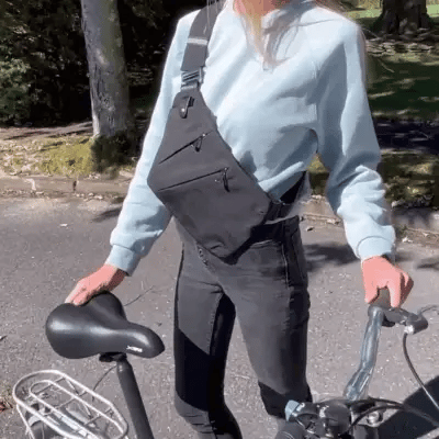 Bolso bandolera con correa antirrobo y bloqueo RFID