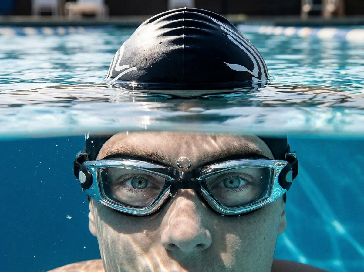 Gafas de natación profesionales Ortekor con tecnología antivaho | Visión panorámica de 180° para mayor claridad y comodidad