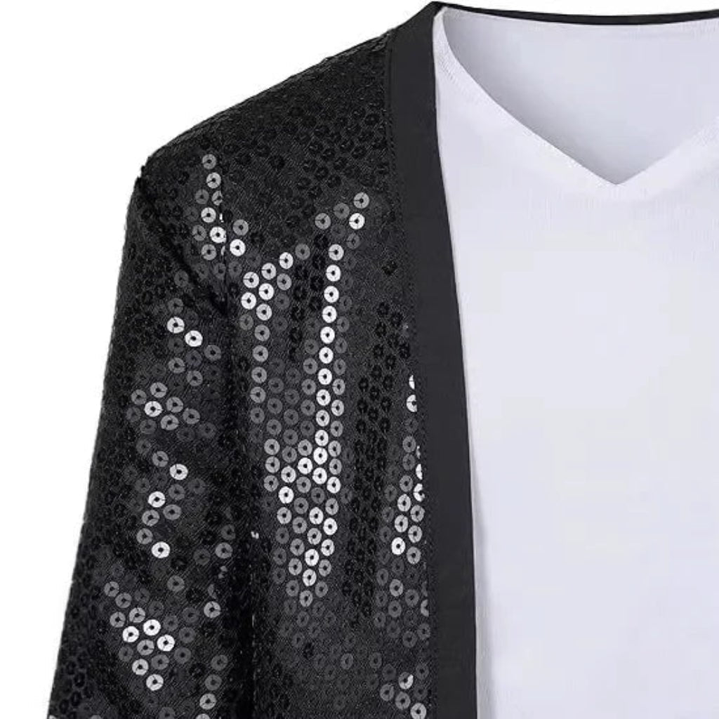 Conjunto de disfraz de lentejuelas brillantes para actuaciones con ajuste cómodo | Atuendo versátil para Halloween y fiestas temáticas