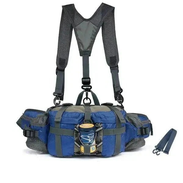 Listo para la aventura | Riñonera deportiva multifuncional para exteriores con correa ajustable | Almacenamiento compacto para estilos de vida activos
