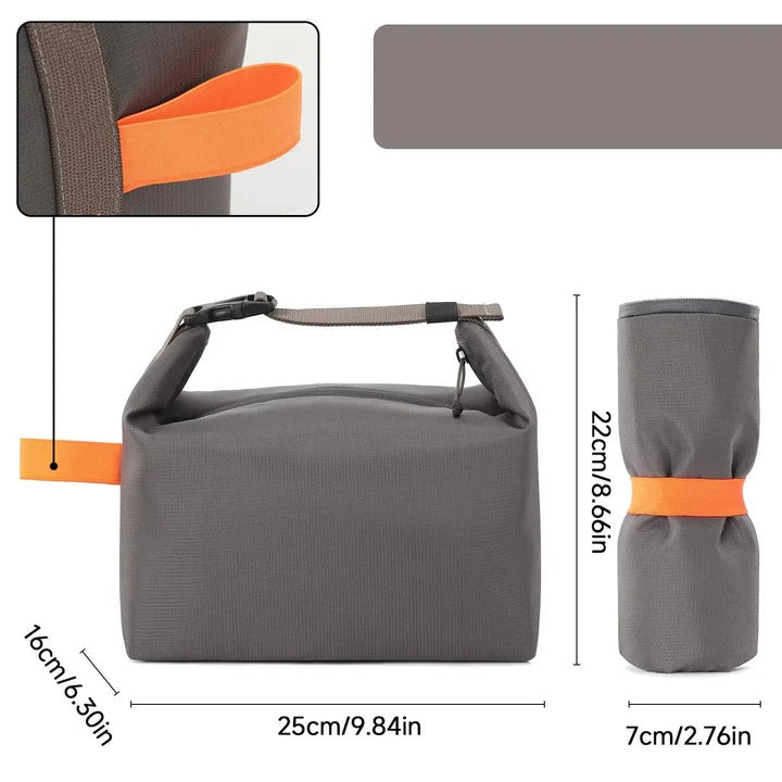 Bolsa térmica plegable para el almuerzo