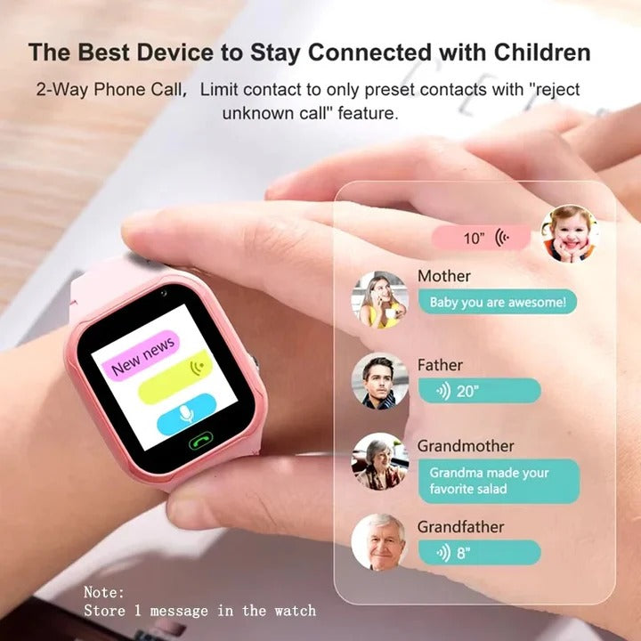 Teléfono reloj inteligente con GPS para niños